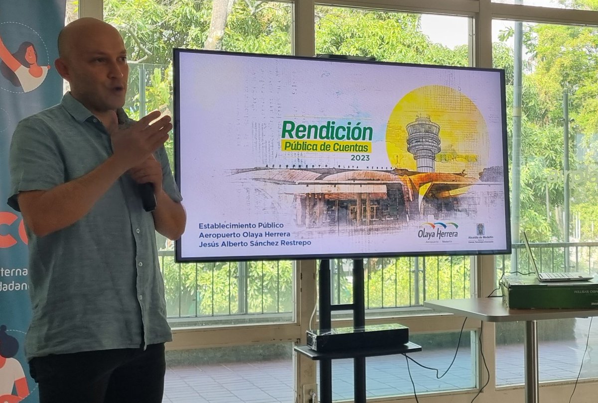 Nicolás Ruiz, comunicador social y periodista. (@nicoperiodista) on Twitter photo Entre el año 2020 y 2023 el <a href="/AeroMedellinEOH/">Torre Olaya Herrera</a> transfirió a la <a href="/AlcaldiadeMed/">Alcaldía de Medellín</a> más de $41.243 millones, según la gerencia de la entidad un 19% más que el cuatrienio anterior. Entre el año 2020 y 2023 el <a href="/AeroMedellinEOH/">Torre Olaya Herrera</a> transfirió a la <a href="/AlcaldiadeMed/">Alcaldía de Medellín</a> más de $41.243 millones, según la gerencia de la entidad un 19% más que el cuatrienio anterior.