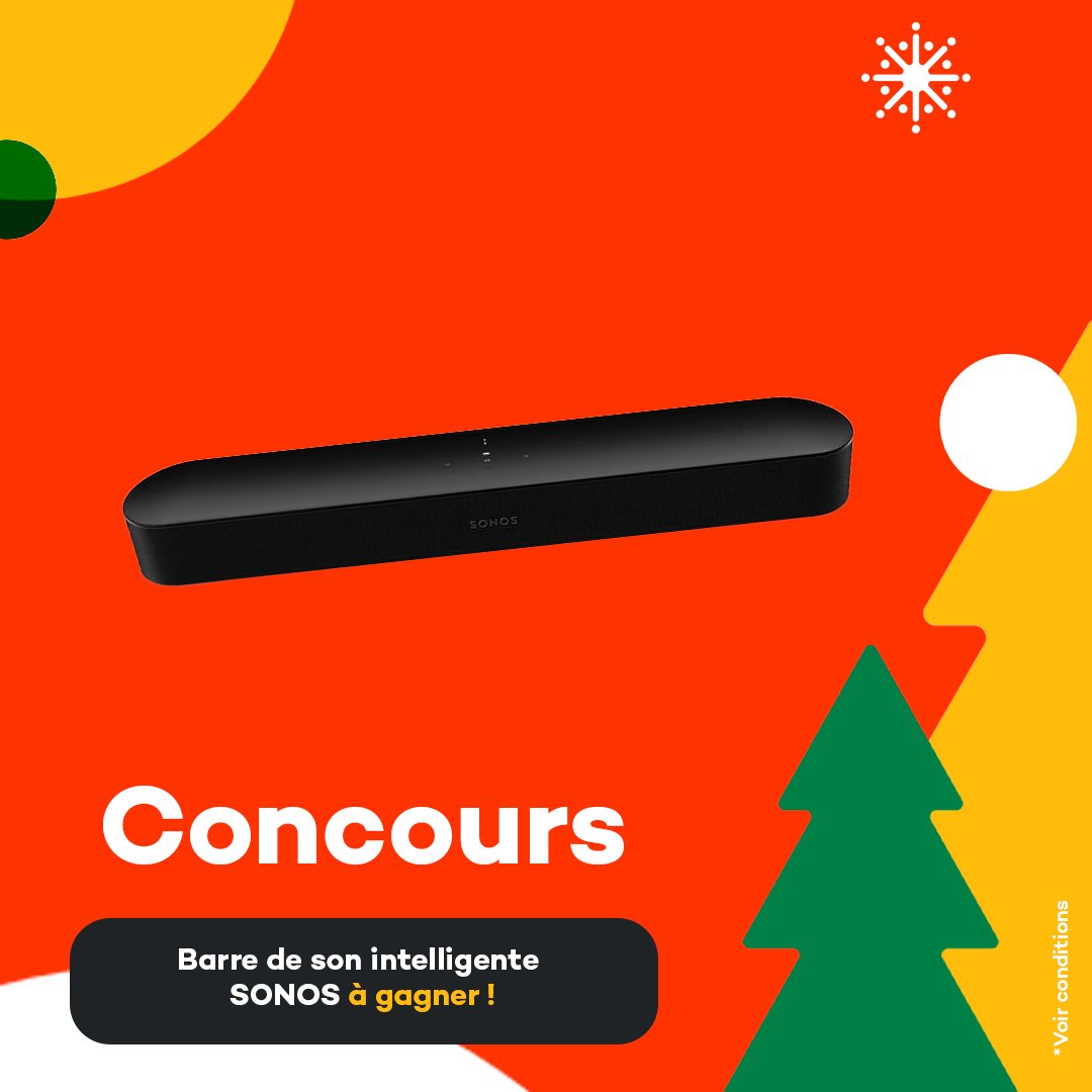 ✨ CONCOURS ✨ Remportez une barre de son Sonos 🎼 Règles : RT + follow @ilevia_actu / follow @ilevia.officiel sur Instagram De nombreux concours sont à prévoir jusqu’à Noël ! Le règlement : bit.ly/3TlUAlb Bonne chance à tous ✨✨✨