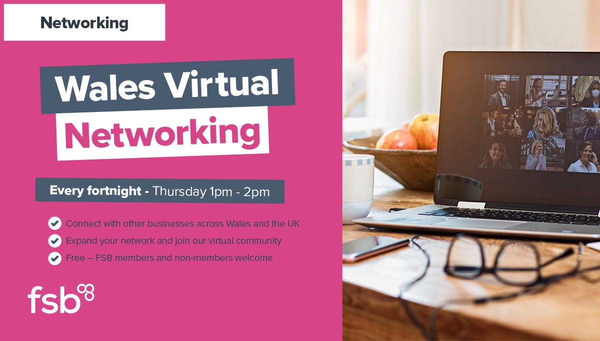 ✨Wales Virtual Networking 2024🌟🎁 🎄 With sessions on hold for Christmas, get ready for an amazing start in 2024! 📅 SAVE THE DATES: Jan 11th & 25th 🕐 1pm – 2pm 🗺️ Online/Virtual 🎫 go.fsb.org.uk/3uAZ0KA & go.fsb.org.uk/49NDJ0y #NewYearNewConnections #Networking