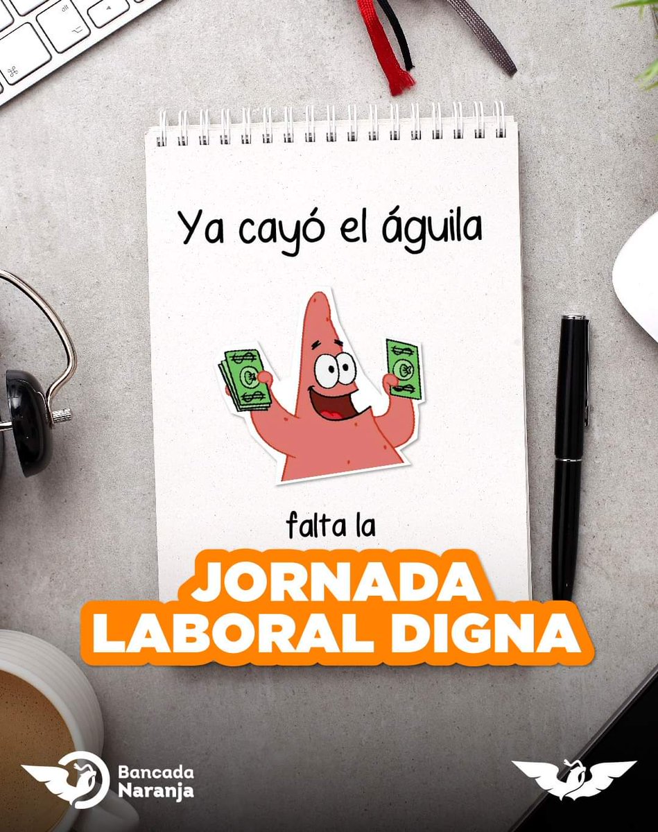 Seguiremos en la lucha por una #JornadaLaboralDigna 💼. En la #BancadaNaranja🍊deseamos que el próximo 2024 tengas más tiempo con tu familia y no con tu jefe.