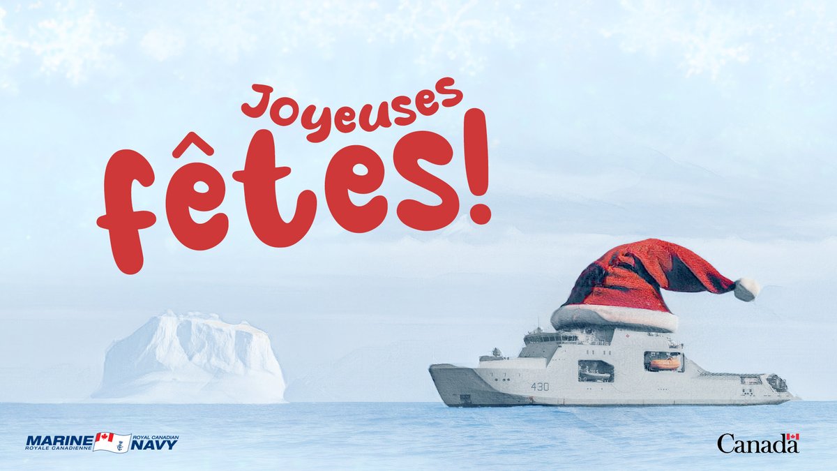 Que les vacances vous apportent plus de repos, de joie et de temps de qualité avec ceux que vous aimez.  

❄️⛄⚓  #NousLaMarine #JoyeusesFêtes