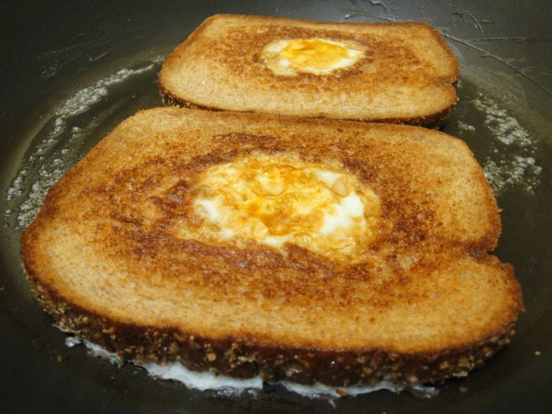 Controversial take: The only correct name for eggs cooked in the center of toast is 'Cowboy Eggs'! 🤠🍳 It's a classic dish with an adventurous twist. 

What do you call this iconic breakfast? 👇 #CowboyEggs #BreakfastDebate