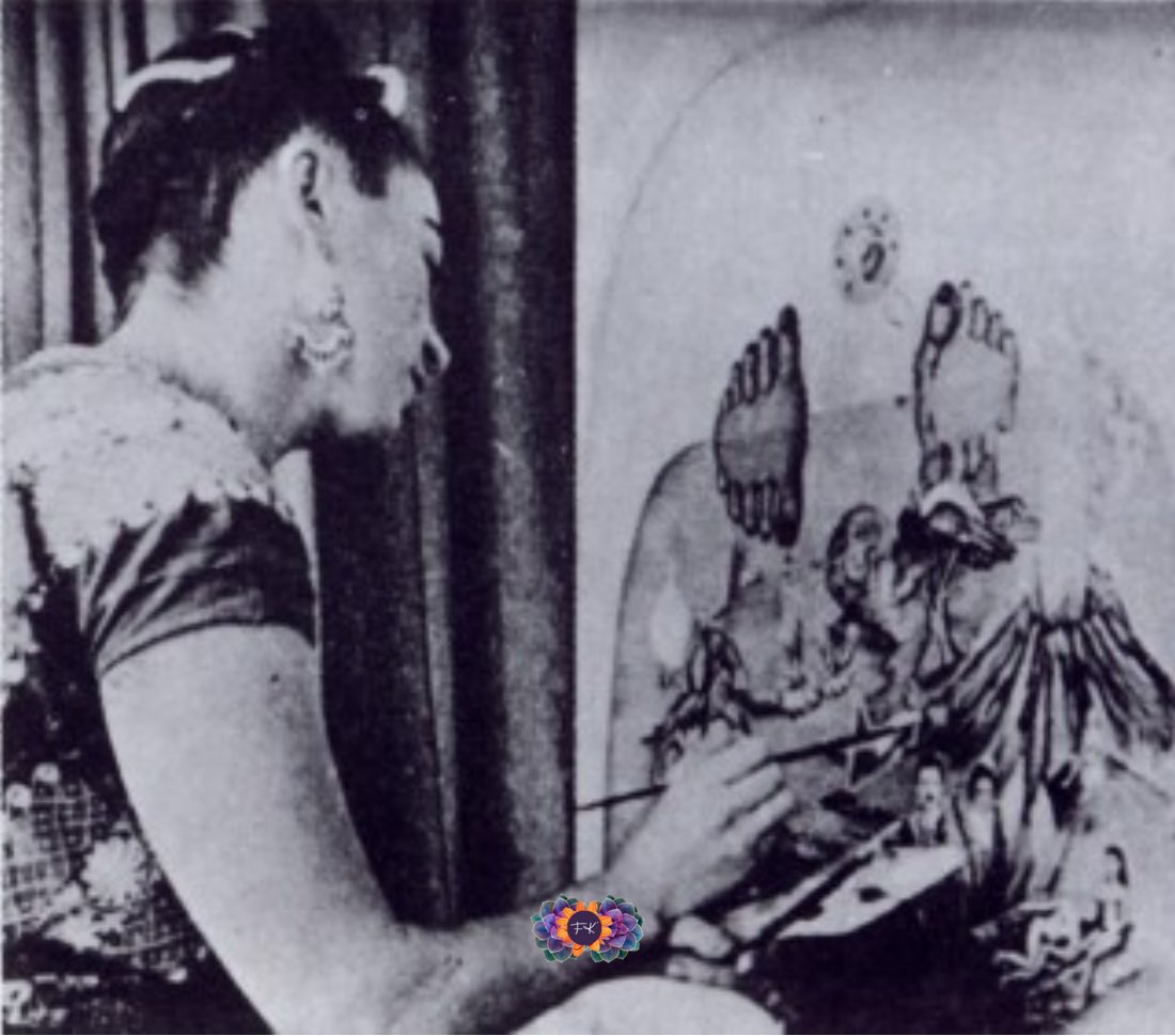 “Pintarte quisiera, pero no hay colores, por haberlos tantos, en mi confusión, la forma concreta de mi gran amor. [sic]” #DiarioDeFrida #FridaKahlo (Archivo Isolda P. Kahlo, México)