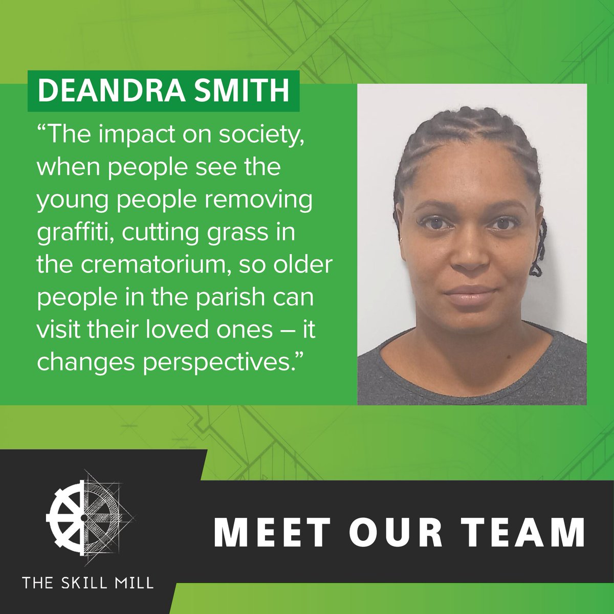 Introducing Deandra Smith, one of our #SkillMillSupers, and dedicated supervisor at Skill Mill Croydon. With skills in Programme Management and Construction Site Admin, she is teaching her team job and life skills for the future. Visit our website to learn more about our team.