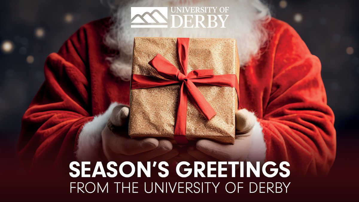 Season's greetings and best wishes to all of our students, staff, alumni and stakeholders. @DerbyUni @derbyunistudent @derbyunialumni #DerbyUni