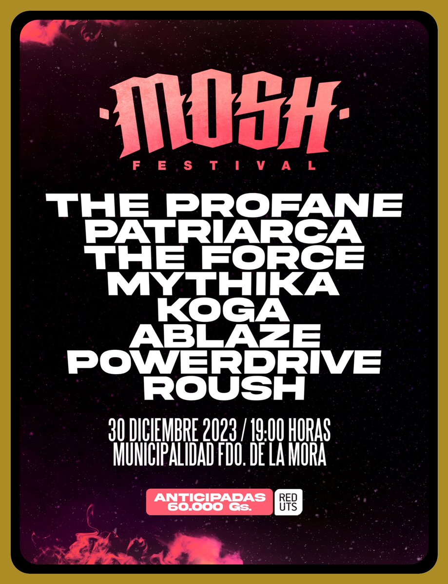 mythika_py's tweet image. 30DIC MOSH!
local: Muni de Fdo!
entradas via @RedUTS_Py
