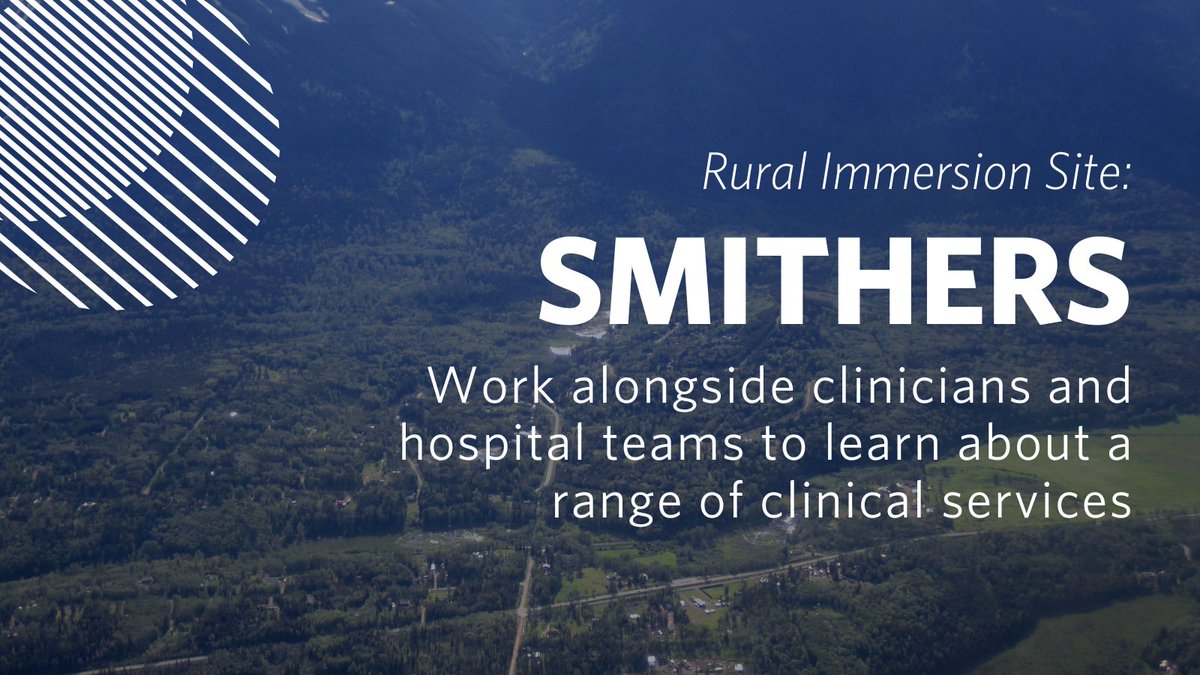 Get immersed in rural family practice! In Smithers, residents gain the independence and the skills to move into rural practice successfully. For more information and contact details, visit carms.familypractice.ubc.ca/training-sites…