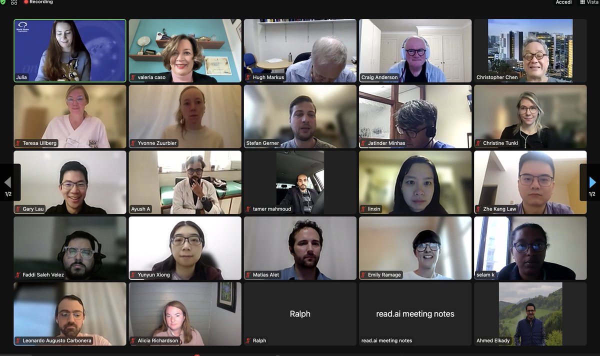 Today, we had our last 2023 meeting with the WSO Future Leaders, discussing their projects. Prof. Chen and Anderson supported our young, bright colleagues with great tips: A rejected project can allow you to improve it and find better funding. @JuliaShapra grazie for your work.