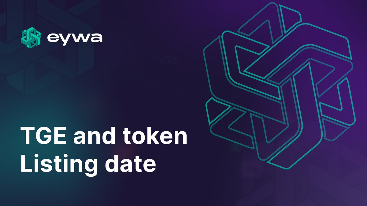 👀When will the EYWA token be released? Friends, we understand that you have been eagerly awaiting information about the #token Launch. ⚡️We are ready to announce: TGE, Token sale on Launchpads and CEX listing will occur in Q1 2024! We will provide you with more precise