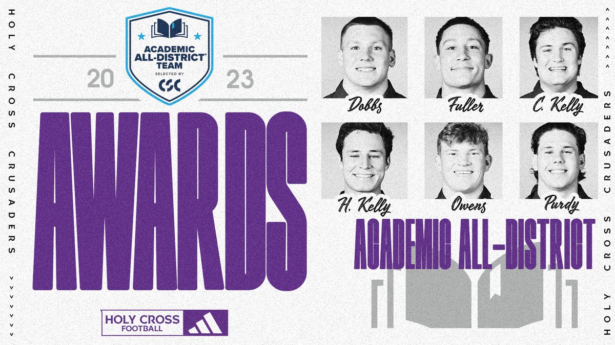 Six Crusaders earned Academic All-District honors from @CollSportsComm this week! bit.ly/3vg07ja #GoCrossGo