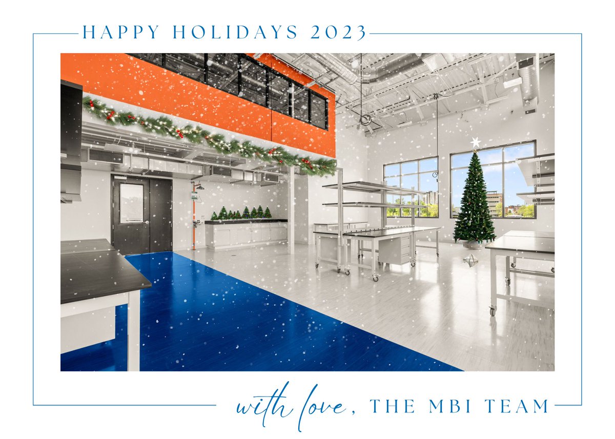 Happy Holidays from the team at MBI! Wishing you a season filled with joy, warmth, and the company of loved ones. As we reflect on the past year, we're #grateful for the incredible #support and #collaboration that has fueled our #mission in advancing #lifescience #innovation