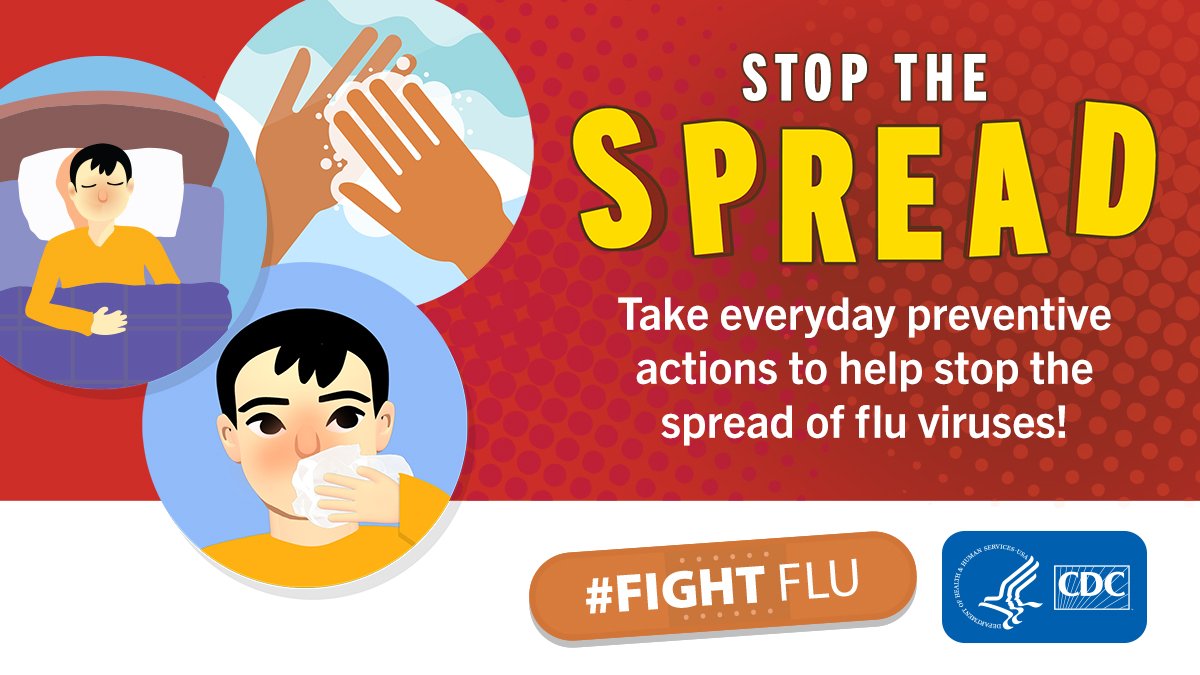 Almost every year, the flu causes disease in millions of persons, hundreds of thousands get hospitalized, and tens of thousands die because of the flu. The CDCs urge you to get vaccinated to protect yourself and others!

To learn more: cdc.gov/flu/prevent/in…
#FightTheFlu