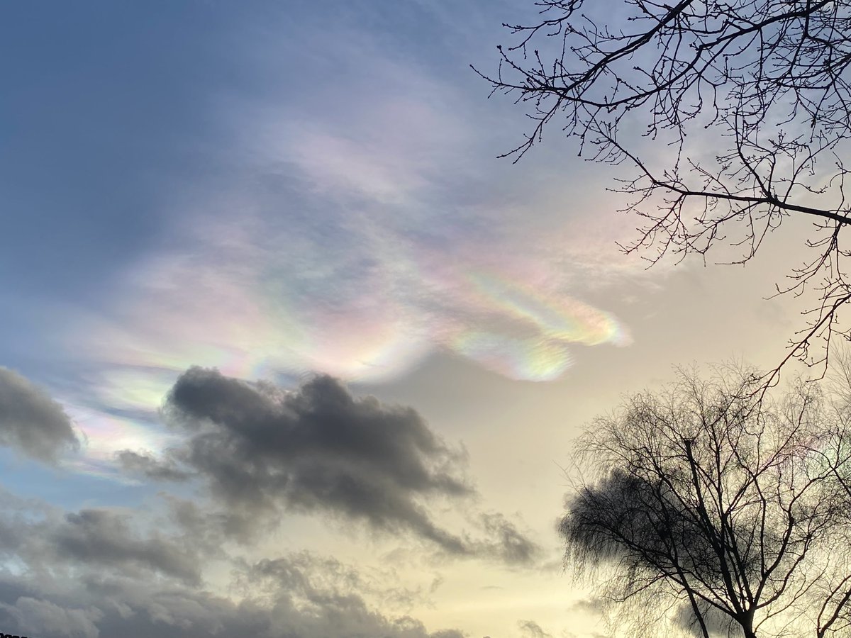 Has anyone ever seen rainbow clouds before? Saw these when leaving work at the City Hospital at 4pm.