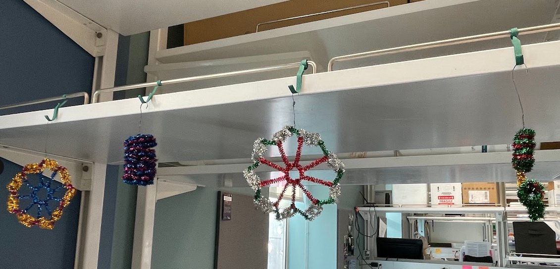Jenn Wang (@jenntrosome) on Twitter photo Getting into the holiday spirit in the Wang lab with these beautiful centriole ornaments by the multi-talented <a href="/pudlowskirachel/">Rachel Pudlowski</a>
Happy holidays to all! Getting into the holiday spirit in the Wang lab with these beautiful centriole ornaments by the multi-talented <a href="/pudlowskirachel/">Rachel Pudlowski</a>
Happy holidays to all!