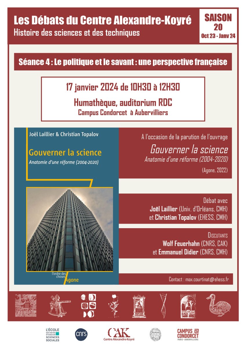Quel a été l’enjeu des #réformes imposées à l’université et à la #recherche depuis le début des années 2000 ?
📆 RDV le 17/01 pour en discuter lors de la dernière séance de la saison 20 des #DébatsDuCAK
👉+ d'info : bit.ly/483Gv0v