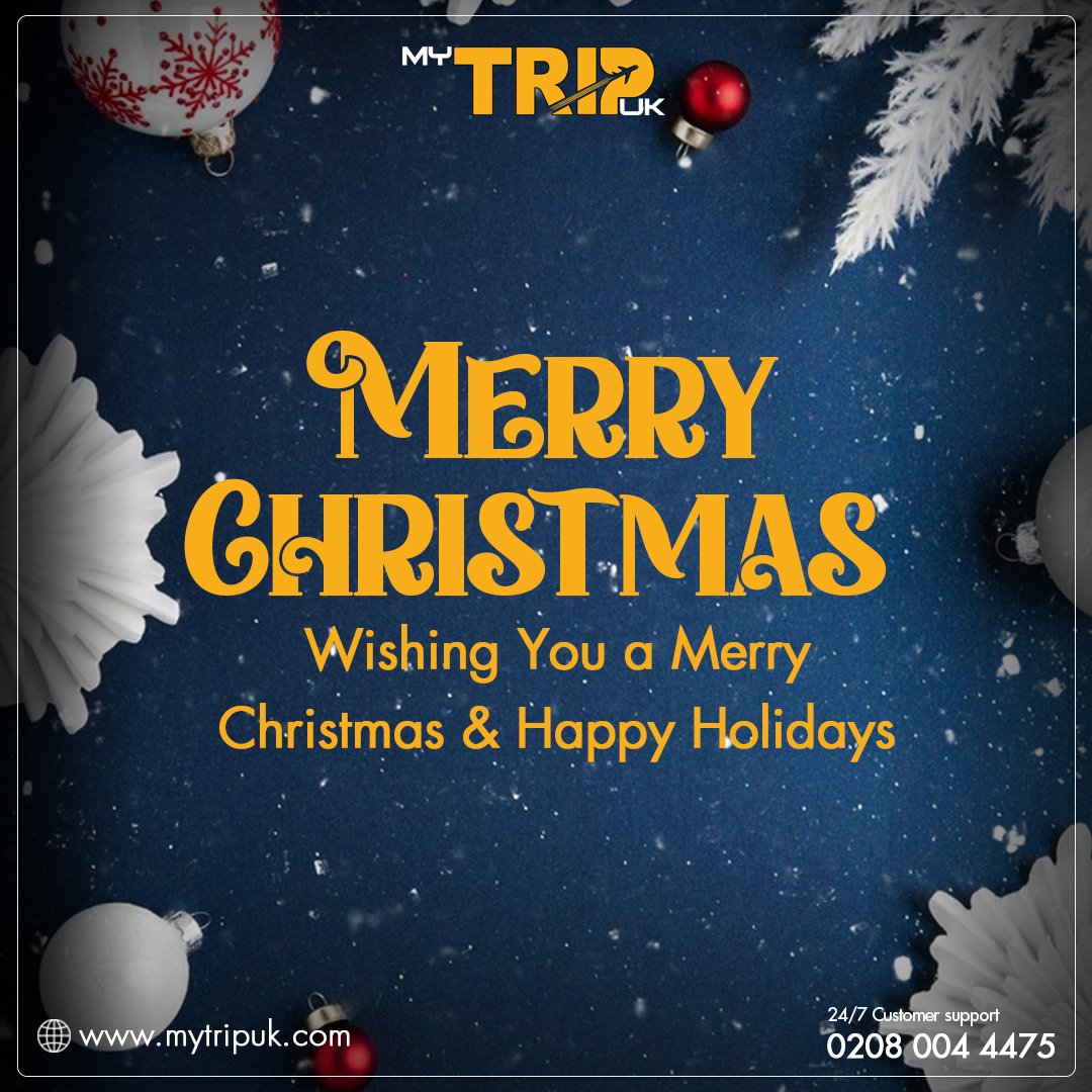 Happy Christmas from Team My Trip UK!

#mytripuk #travelgoals #vacayvibes #vacation2023 #holidays2023 #vacationmode #budgettravel #traveladdict #travelgram #travelagent #Christmas