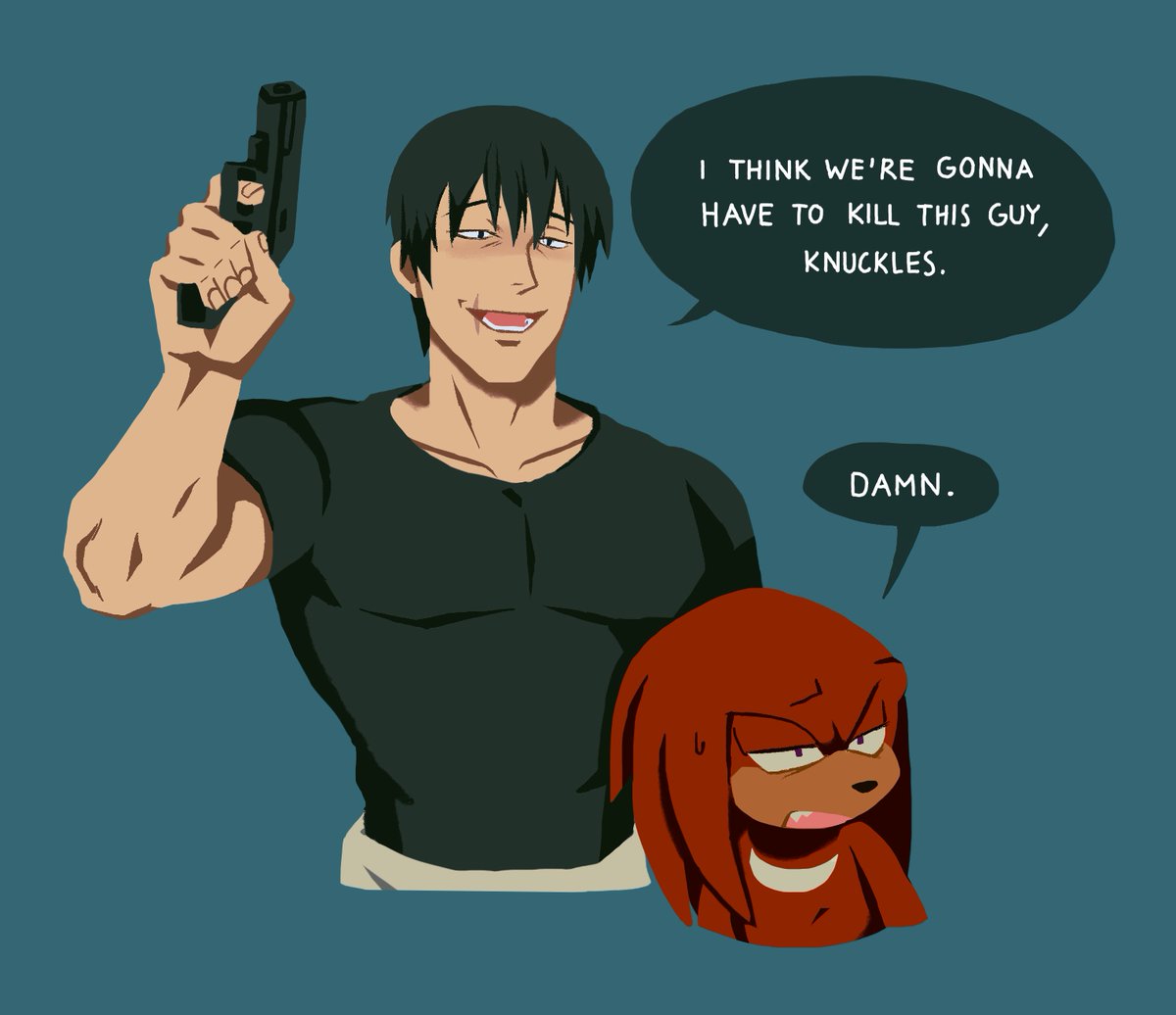 yubells_'s tweet photo. I mean let’s be real, Toji wouldn't even hesitate
#JujutsuKaisen #SonicTheHedgehog https://t.co/EzYUElApcL