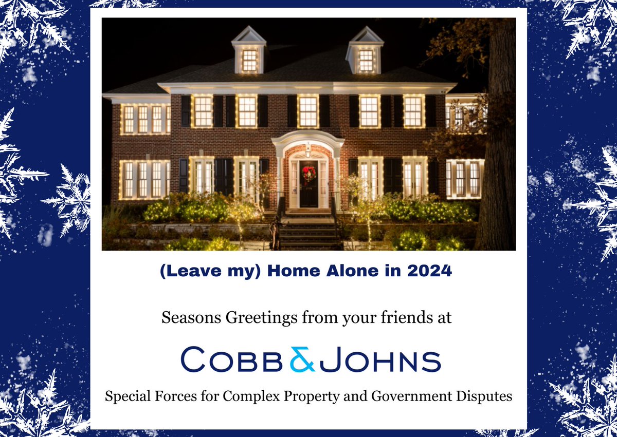 Seasons Greetings from your friends at Cobb &amp; Johns. #txlege