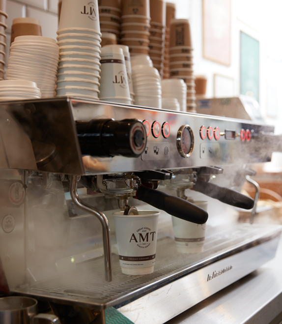 Expertise in every grind, passion in every pour. At AMT Coffee we're all about brewing the best, every single time.☕