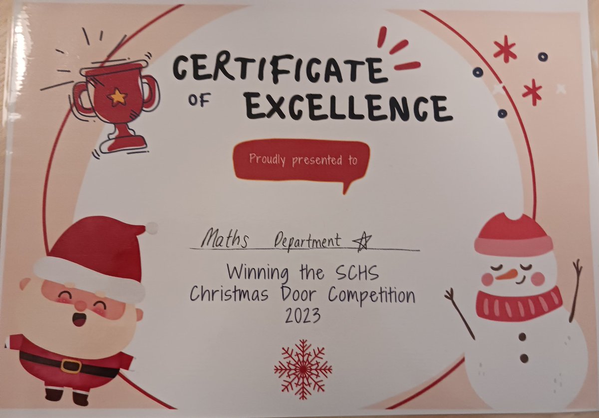What a team 🥳🥳 winners of Christmas Door Competition 2023 <a href="/_stcolumba/">St.Columba's HS, Gourock</a>