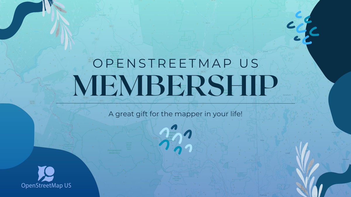 OpenStreetMapUS's tweet image. 🎁 Did you know you can gift an #OpenStreetMapUS membership to the #mapper in your life? 

🔗 buff.ly/3tRMqGw