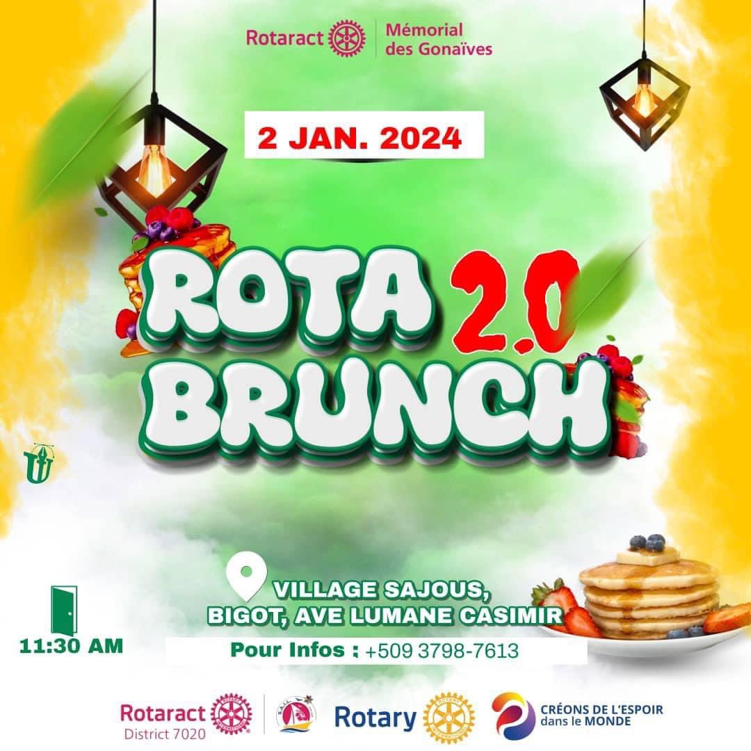 Et si pour fêter la nouvelle année 2024 en beauté, on allait bruncher une nouvelle fois? 🤩🤩🤩💃🏽💃🏽

Contactez nous pour plus informations:+509 3798-7613
.
.
.
.
.
#RD7020SAIL
#SetSAILRD7020
#RD7020
#rotaractd7020
#RotaractClubMemorialGonaivesIsSail
#RotaryFoundation