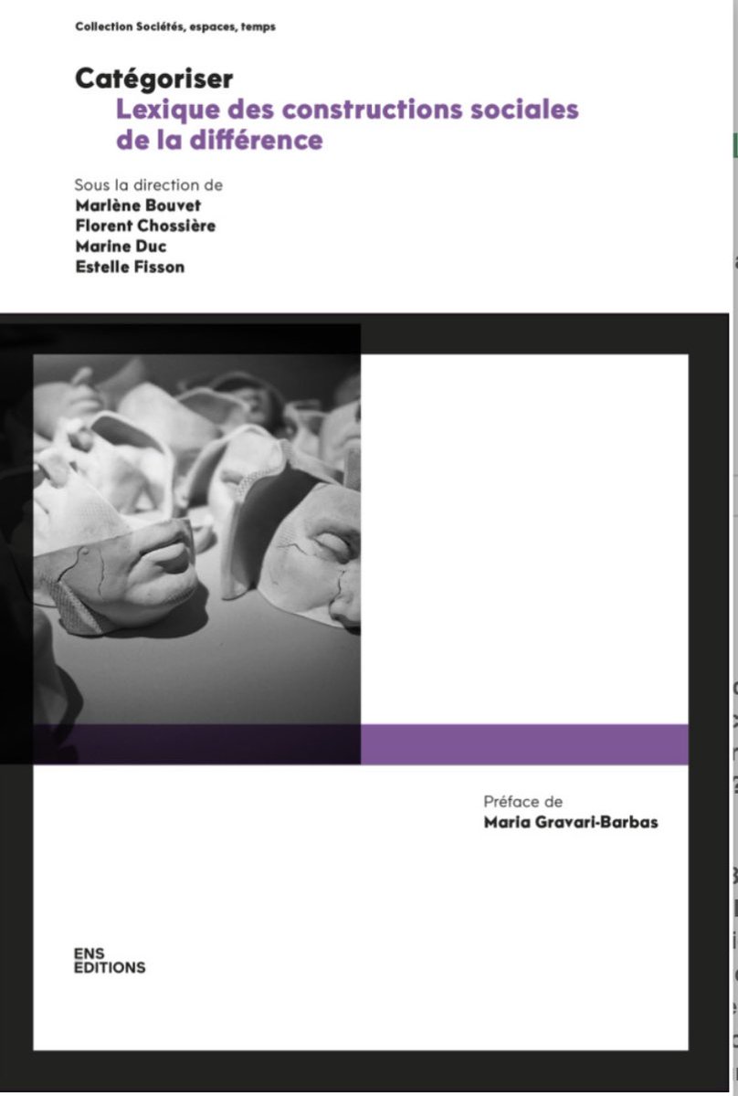 On a fait un truc avec <a href="/FChossiere/">Florent Chossière</a>, <a href="/FissonEstelle/">Estelle Fisson</a> et <a href="/marlene_bouvet/">Marlène Bouvet</a>. Un sacré truc. 5 ans de travail, près de 80 contributeurices, 700 pages pour décrypter l’articulation entre catégorisations et pouvoirs, à <a href="/ens_editions/">ENS ÉDITIONS</a>. 
Rdv en mai pour la sortie ! 
catalogue-editions.ens-lyon.fr/fr/livre/?GCOI…