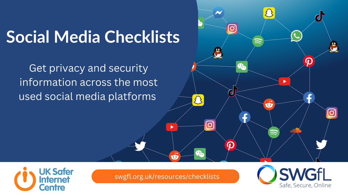 You can ensure that those in your care are using their favourite platform over the holidays with safety in mind, through our range of social media checklists which take you through a variety of #privacy and #security settings. Download or purchase our social media checklists by…