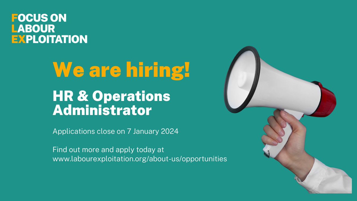 👀New year, new #job? We're #hiring. Visit our website to find out more and apply. Applications close on 7 January. labourexploitation.org/about-us/oppor… #jobopportunities #charityjobs #socialimpactjobs