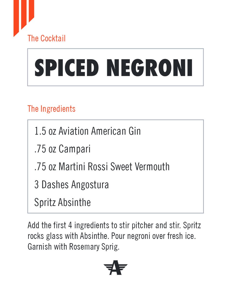 This negroni walks the line of Naughty or Spice. ✈️🍸🎄