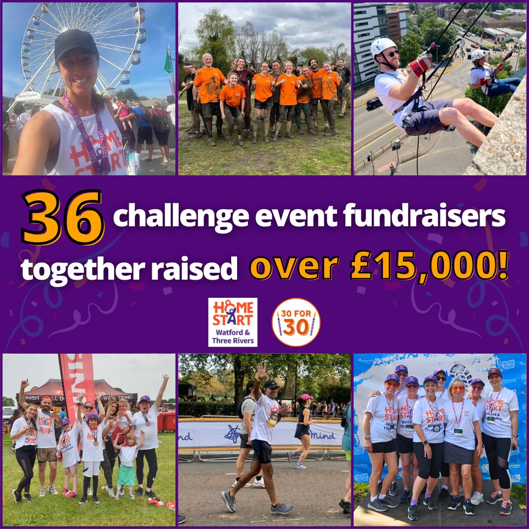homestart2's tweet image. We’re so pleased to have reached our goal of 30 challengers for #HomeStart’s 30th year, with a total of 36 taking on challenge events raising over £15,000 in 2023 🏅

Keep your eyes peeled or email niamh@home-startwatford.org.uk to for upcoming 2024 #challengeevent opportunities!