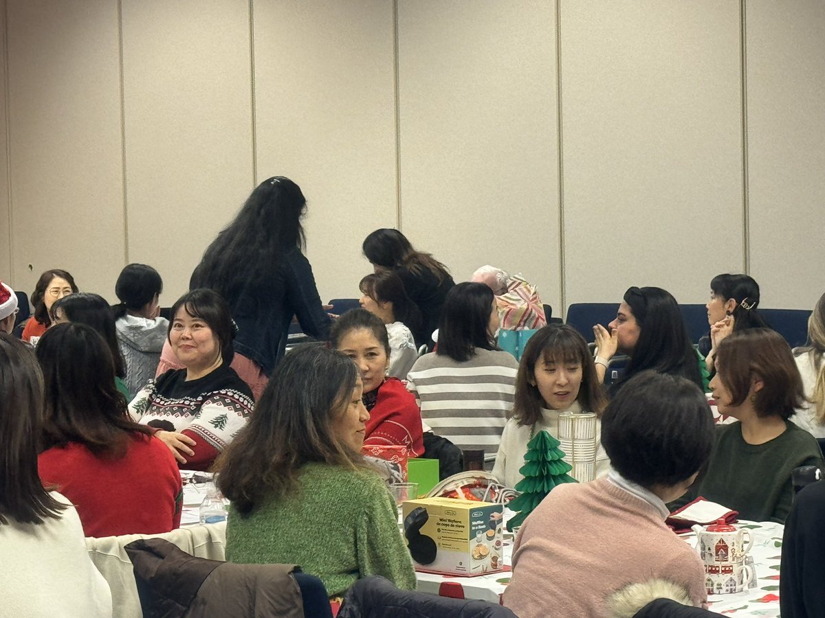Scenes from the Adult ESL holiday celebration!