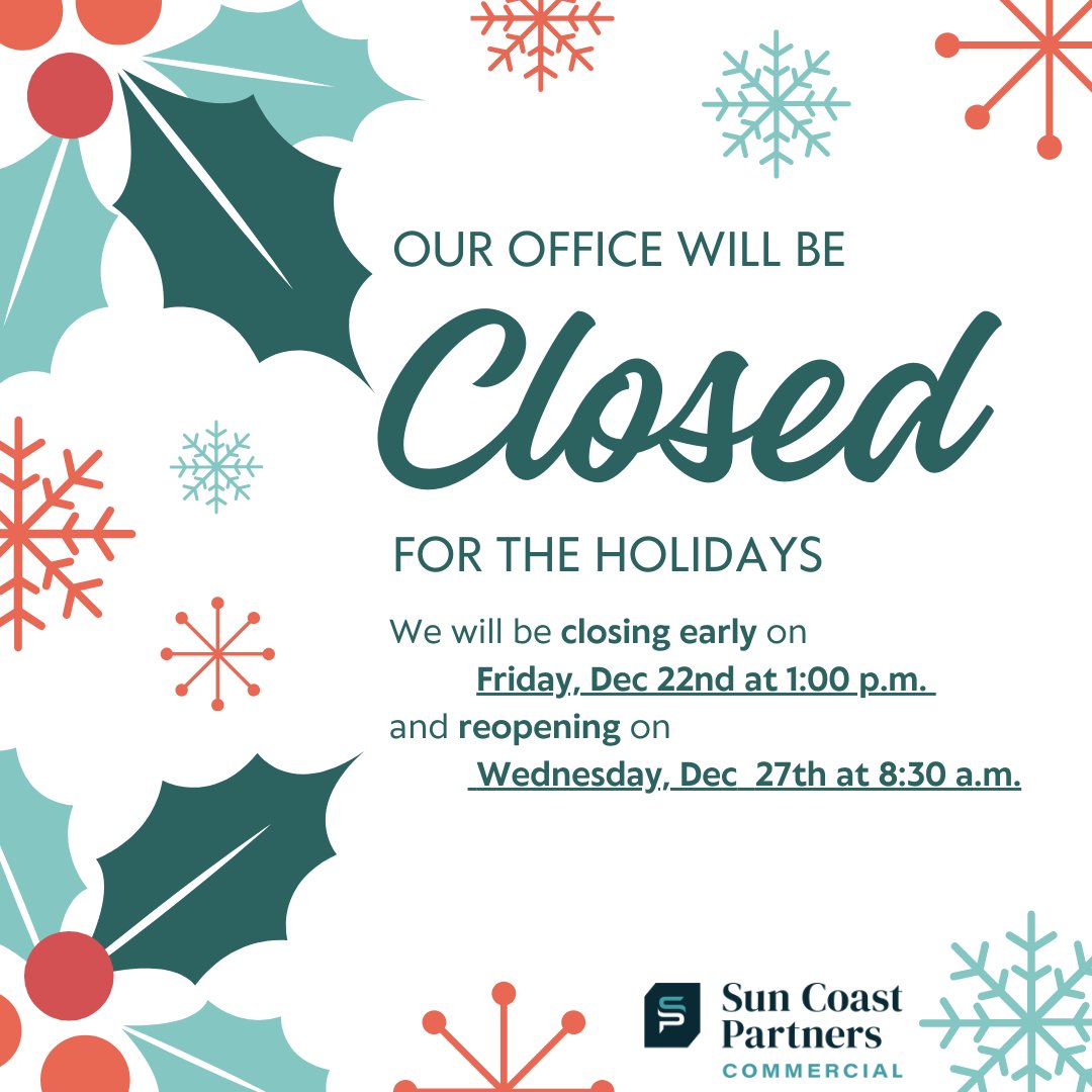 Have a safe and happy holiday! 

For more information, please contact us at 910-350-1200.