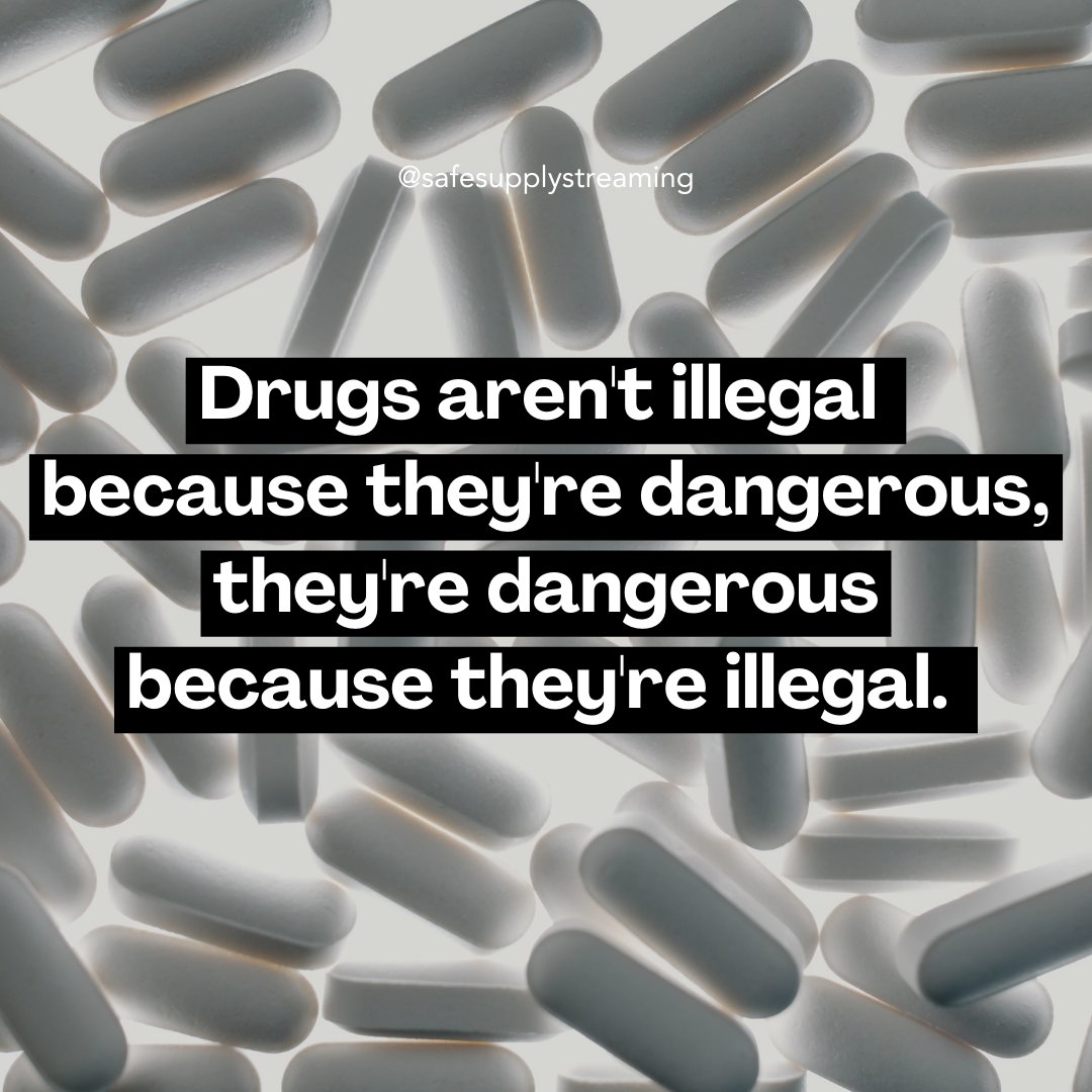 Challenging perspectives on drug legality. 👇
 
Legalizing drugs and investing in education can minimize virtually all harms. No good or bad drugs—just fostering positive relationships. 

#safesupply #safesupplysaveslives #endthewarondrugs #canada #toronto