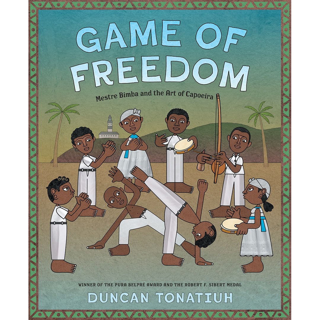#CallingCaldecott: Monica de los Reyes on GAME OF FREEDOM by @duncantonatiuh (@abramskids): 'Tonatiuh’s style is immediately recognizable, but he also innovates artistically in ways unique to this text.' hbook.com/story/blogs/ga…