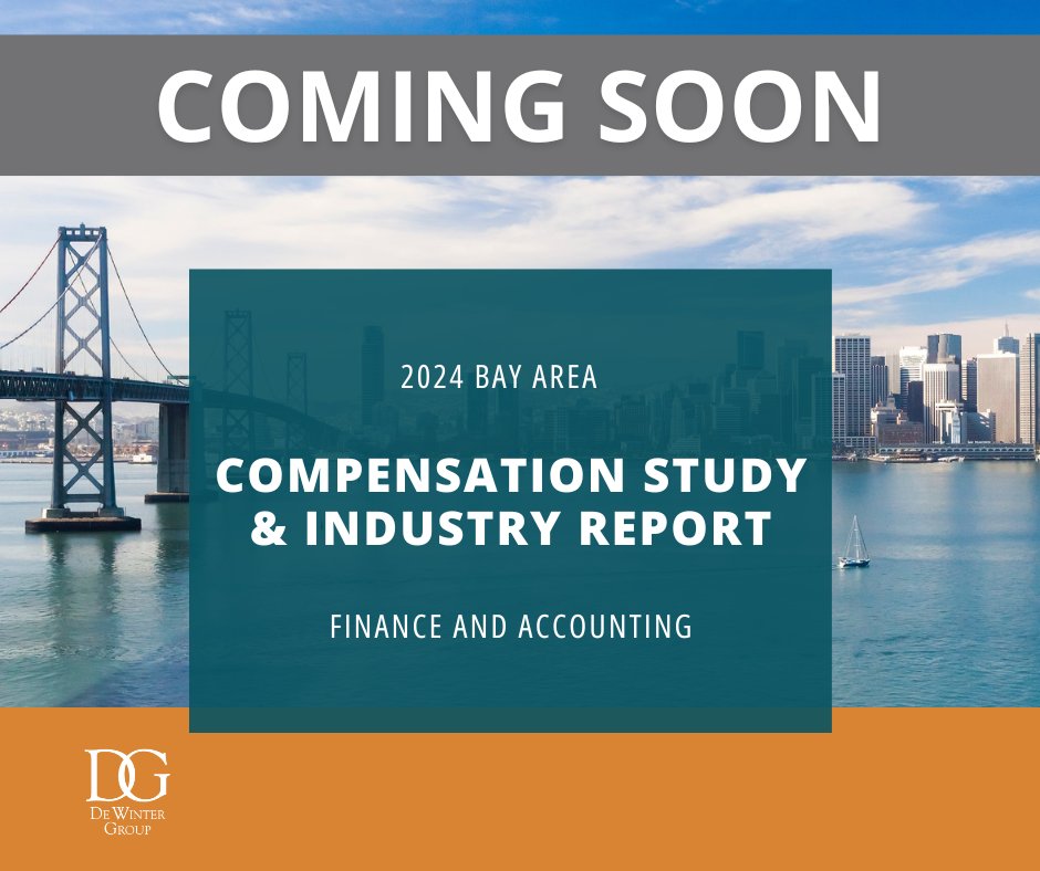 DeWinterGroupCA's tweet image. Exciting News! Next month, we’re publishing our 2024 Bay Finance and Accounting Compensation Study and Industry Report! Get ready for exclusive insights into Bay Area finance and accounting salaries and market trends.  #IndustryInsights #Salaryguide   #CompensationStudy