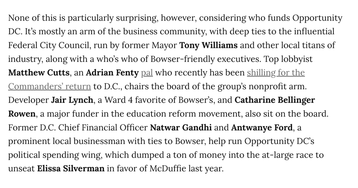 AlexKomaDC's tweet photo. New: Opportunity DC, the big business group that dumped a ton of $ into the 2022 at-large race, is back with a crime-focused PR blitz.

@Janeese4DC is their main target so far. It's a bit of deja vu after DFER's controversial tactics in the 2020 race:
https://t.co/JfCdrRtTYb https://t.co/koFSGbSxFe