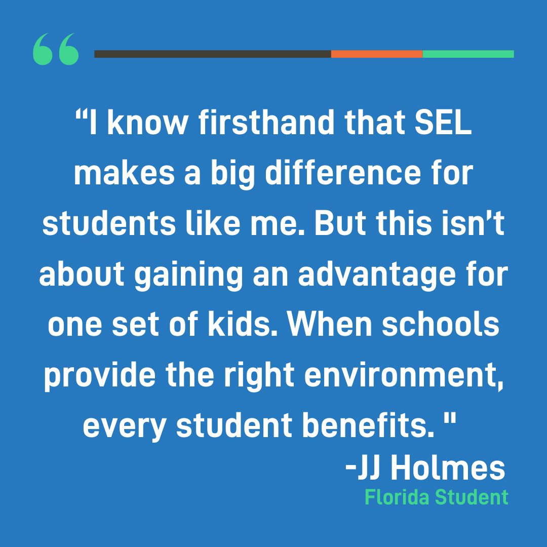 As we reflect on a transformative year, we're inspired by stories like JJ Holmes', a testament to the power of SEL for all students. Your generosity fuels this impact, touching lives across nations. Join us in making '24 even more remarkable. Donate now! casel.org/donate/