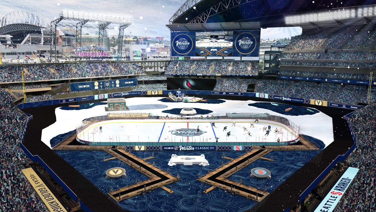 The NHL has released a rendering of how Seattle's T-Mobile Park will look for the 2024 Winter Classic