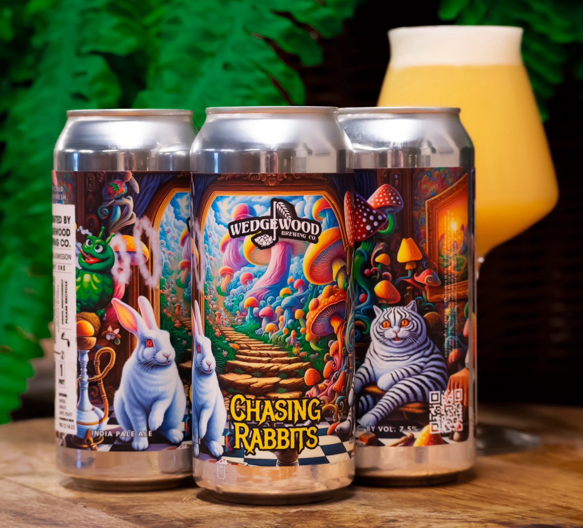wedgewoodbrew's tweet photo. Chasing Rabbits. Liquid hop candy. 

Tropical hazy goodness from New Zealand and American hops. 

Available today. 

🐇🍭🐇🍭🐇

https://t.co/l1DF8U7ZWO https://t.co/hI916NJZNz