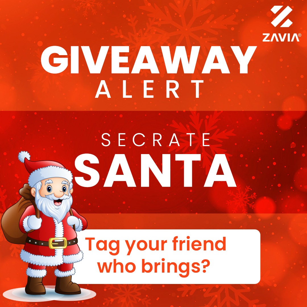 ZaviaLifestyle's tweet photo. โจ"Zavia Secret Santa" ๐
๐ปโจ
Follow These Steps
1-Follow @zavialifestyle
2-Share This Post
3-Tag Your 3 Friends.
.
.
.
#ZaviaSecretSanta #ChristmasGiveaway #SpreadTheJoy #Zavia #Giveaway #GiveawayAlert #ContesAlert #Christmas #ChrsitmasDay #ChristmasLights #Winters #Follow https://t.co/7Y9Fg3vPlq