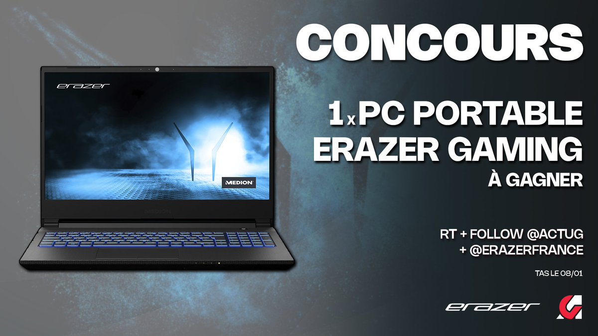 #CONCOURS 🎁 : On prolonge la magie de Noël avec 1 PC ERAZER Crawler E25 à gagner ! 🥰

Pour jouer :
🔁 #RT + Follow <a href="/ActuG/">ActuGaming</a> et <a href="/ErazerFrance/">ERAZER 🇫🇷</a> 
 💬 Dis-nous le jeu (ou le cadeau) que tu as reçu sous le sapin ! 🎄⤵️

Fin le 08/01