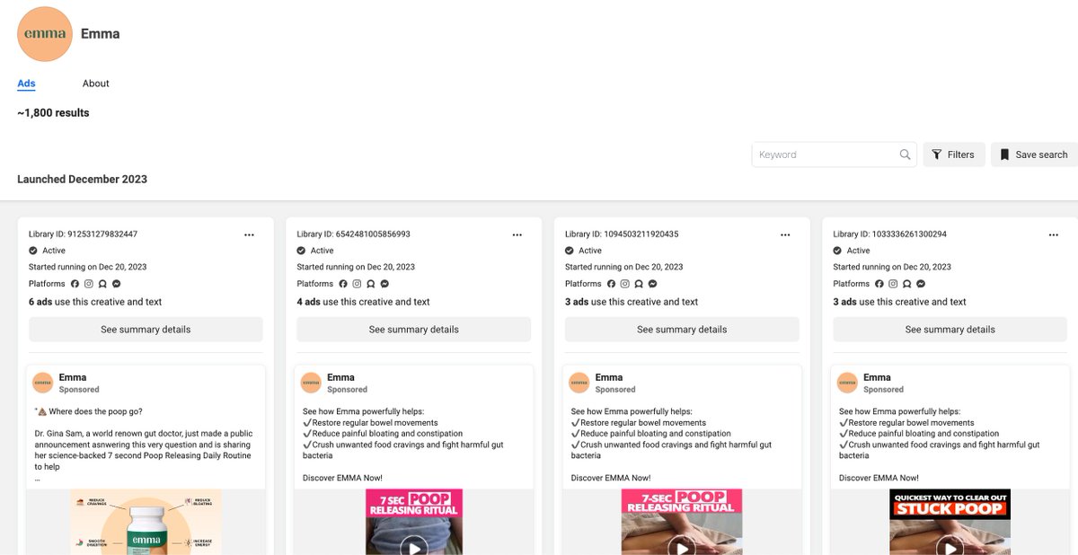 This brand is doing over $1,000,000 per DAY in sales. 

And i made it easy for you to STEAL their ENTIRE formula by breaking down their WHOLE funnel.

I broke down their ads, landing pages, and all 43-pages of their sales page copy.

And managed to squeeze it all into a video