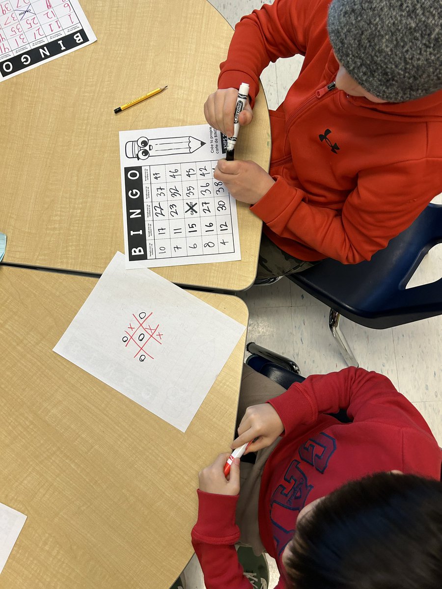 Successful second hijinx of the year! We had school wide bingo, but these two decided to play a quick game of tic-tac-toe before the game started! <a href="/khpscouncil/">Kanata Highlands School Council</a>