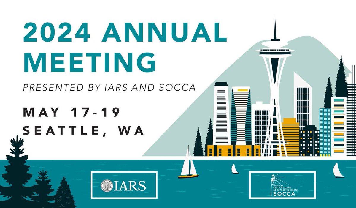 Start your journey on Friday, May 17, at the 2024 Annual Meeting, presented by IARS & @SOCCA_CritCare, in Seattle, WA, with exceptional sessions around transforming critical care & #perioperative management of patients. #IARS24 #criticalcare @IARS_Journals ow.ly/oqXB50QkKHg