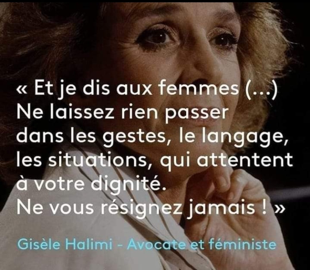 Monsieur <a href="/EmmanuelMacron/">Emmanuel Macron</a> , Gisèle Halimi, dont vous avez refusé l'entrée au Panthéon a un message pour vous sur #Depardieu . Les honneurs sont légions comme ceux que nous rendons à Gisèle qui savait de quoi elle parlait en matière de viols sans trahir la présomption d'innocence