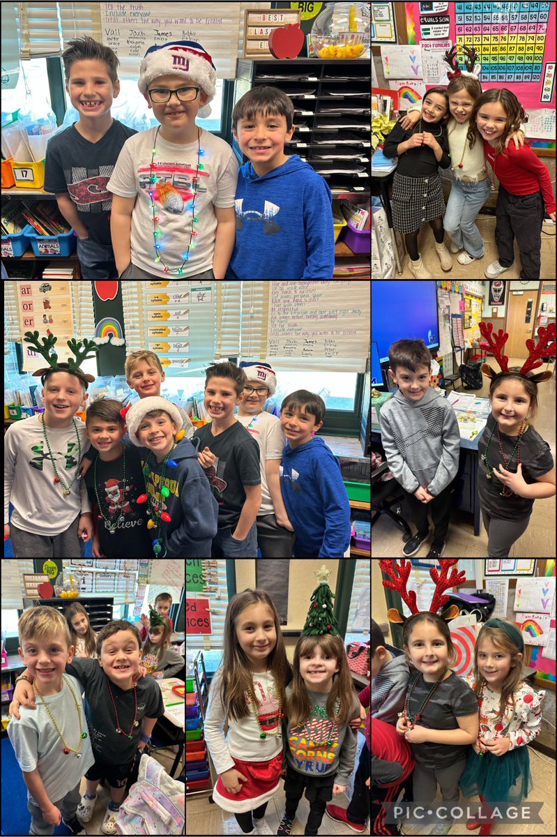 Lots of smiles and fun today at our Holiday Party! 🎉 <a href="/BLE_Chiefs/">Birch Lane School</a> <a href="/MassapequaPS/">MassapequaPS</a>