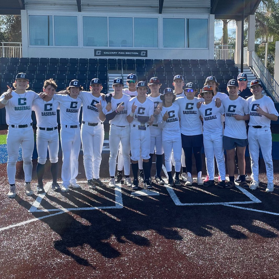 Calvary Christian Baseball (@calvary_bb) on Twitter photo Congratulations to Team White, 2023 <a href="/SportsCalvary/">Calvary Christian HS</a> Fall League Champions! World Series MVP - TJ Blackwood, well earned! We couldn’t be more proud of the effort put forth by all four teams! Merry Christmas and Happy New Year! #WeAreWarriors Congratulations to Team White, 2023 <a href="/SportsCalvary/">Calvary Christian HS</a> Fall League Champions! World Series MVP - TJ Blackwood, well earned! We couldn’t be more proud of the effort put forth by all four teams! Merry Christmas and Happy New Year! #WeAreWarriors