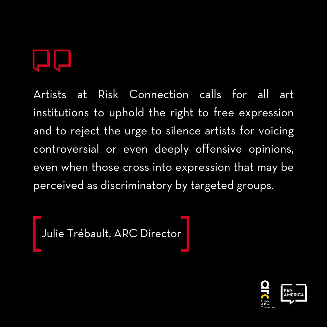 Even in Times of War, Art Must Not be Canceled 

Read ARC's full statement: pen.org/press-release/…