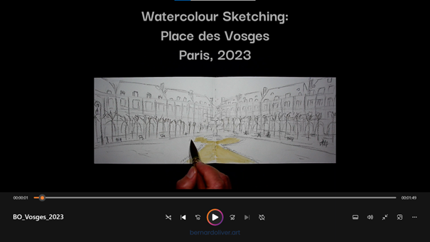 End of year: my last watercolour sketch in Europe, see my instagram art account (@bernard_oliver_art): instagram.com/bernard_oliver… 
for a video of watercolour sketching Place des Vosges in Paris, Dec. 2023. See: instagram.com/p/C1HxpEnIcES/